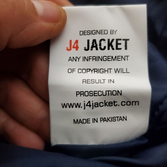 J4 Jacket Blue Jacket Size XL - Picture 7 of 7